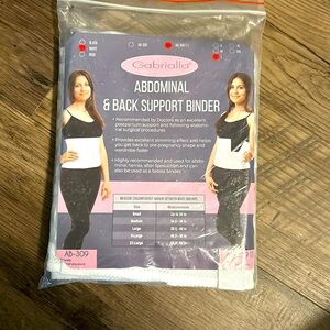 Abdominal and Back Support Binder for postpartum support size Large